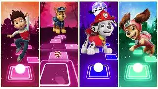 🎵🔝Paw Patrol Ryder 🆚 Chase 🆚 Marshall 🆚 Skye - Tiles Hop Master Battle #35 #tiles_hop_edm_rush