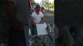 Contoh penggunaan mata pisau garis stepnosing Ahap