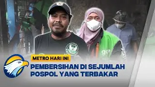 Komunitas Ojol Bersihkan Pos Polisi Pasca Demo  - [Metro Hari Ini]