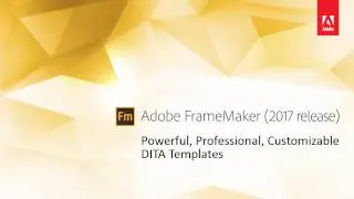 FrameMaker 2017: Authoring Templates