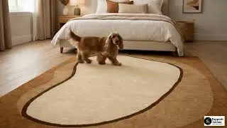 Premium Beige Geometric Wool Area Rug | Modern Hand Tufted Carpet for Living & Kids Room | THTRT08