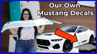 We Created Our Own 2024 Mustang Decals with the Cricut Joy: From Design to Installation