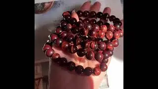 Natural Red Tiger Eye Bracelet