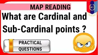 What are Cardinal Points | Sub-Cardinal points | Map Reading in NCC | In Hindi