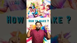 How to Create 3d Holi Image #shrots #technology #techtube #trending #viral #trend #holi #krishna #ai