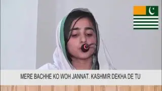 Beautiful Kashmir Poem Sing by collage Girl