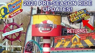 EXCLUSIVE DRAYTON MANOR 2021 PRE-SEASON RIDE UPDATES | SPLASH CANYON RETURNS? |