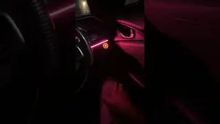 Dynamic ambient lights in Honda Civic🥺❤️ #hondacivic #lahore #modidfications