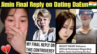 Jimin Final Reply on Dating with Song Da Eun in Hindi 🇮🇳 BTS Jimin Reply on Dating Song Da Eun #bts 