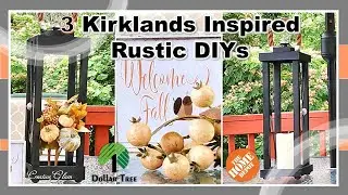 3 Kirkland's Inspired Rustic DIYs || How To DIY || High End Home Decor || Rustic Real Wood Lanterns