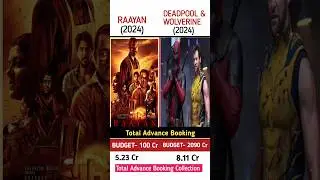 RAAYAN 🆚 DEADPOOL And WOLVERINE Movies Total Advanced Booking Collection || #raayan #Indianmovies
