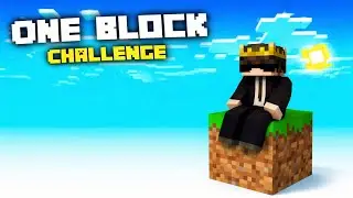 I PLAY MINECRAFT PE ONE BLOCK 