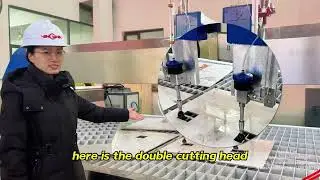 Double Head Water Jet Cutting Machine with 3 Axis Cutting Head for Stone Cutting