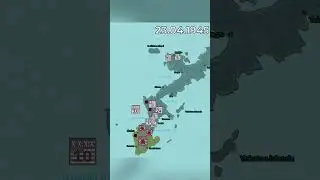 Pacific War - Battle of Okinawa Map #shorts #history