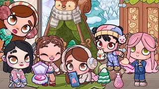 Mis hijas Hacen una PIJAMADA SECRETA🍪🍫en las montañas en AVATAR WORLD