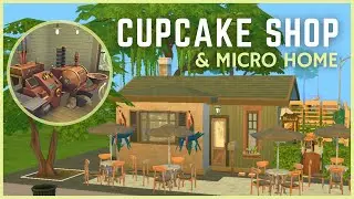 GIANT Cupcake Factory in Micro Cupcake Shop 🧁| The Sims 4 Speed Build
