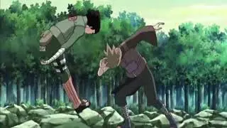 Kakashi,Sai and Rock Lee vs Jinin Akebino