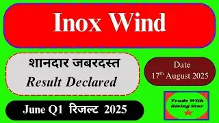 Inox Wind जून Q1 Result 2025 declared| Inox Wind share latest news| Inox Wind result 2025 declared