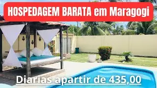 hospedagem BARATA na praia de Peroba em Maragogi-Apartir de 435,00