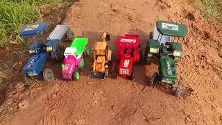 Toy Tractor JCB Mitti Loading 🚜 | Real Mud Toy Play | Kids Tractor Fun Video