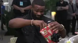 Jake Paul gifts Tyron Woodley a ROLEX 😮 In Conference with Ariel Helwani