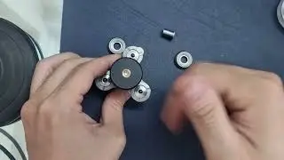 [Disassembly] We knife titanium tri spinner in detail. #edc #listoffidget #fidget #edcspinner #