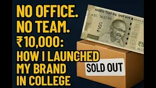 I Started My Clothing Brand in College with Just ₹10,000 (No Investors!) | The Hype Formula