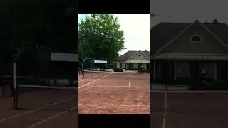 Pull of the clay is too strong  #tennis  #shorts  #trickshot