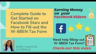 Полное руководство по началу монетизации Facebook Stars и заполнению налоговой формы W-8BEN