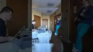 CNA jams with patient!