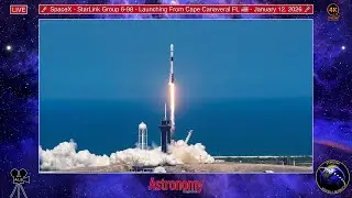 🚀 SpaceX `Starlink Group 6-98 Launching From Cape Canaveral , FL, USA 🇺🇸 January 13, 2026 - 4K HDR 🚀