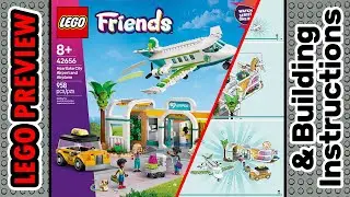 PREVIEW: 42656, LEGO FRIENDS, Heartlake City Airport and Airplane & Building Instructions! LEGO 2025