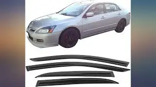 IKON MOTORSPORTS Window Visors Compatible With 2003-2007 Honda Accord, Smoked JDM review