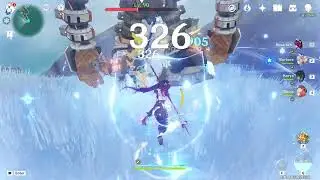 Genshin Impact - Rosaria/Barbara/Kaeya/Diona Freeze team testing