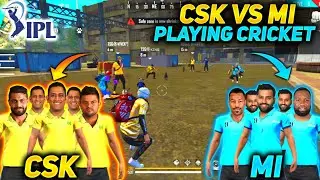 FREE FIRE | PLAYING CRICKET IN FREE FIRE | IPL MATCH MUMBAI INDIANS VS CHENNAI SUPER KINGS| #tsgarmy