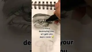 I heard destroying your art gets you more views 😭 #art #viral #trending #shorts #fyp #yt #ytshorts