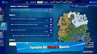 Fortnite All Week 8 Quests Guide Chapter 4 Season 3