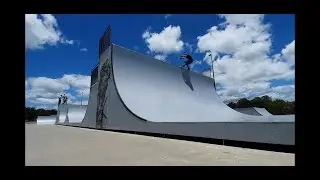 1st Time Grinding the Beenleigh Vert Ramp on Inline Skates