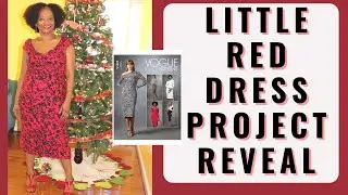The Little Red Dress Project 2021 Reveal: Vogue 1674 Pattern Review