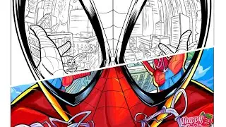 Marvel Spider-Man Draw Happy Color / Spiderman ColorGo Art ( happy color App)