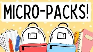 MINI Backpack Unboxing!!!😍- Tiny School Supplies Inside!!✏️ - Micropacks