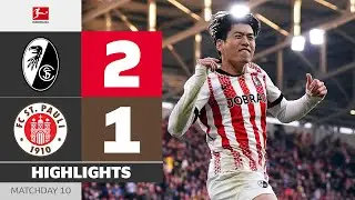 First-Time Finish Sets Up Home Victory! | SC FREIBURG - ST. PAULI | Highlights | MD 10 &ndash; Bundesliga