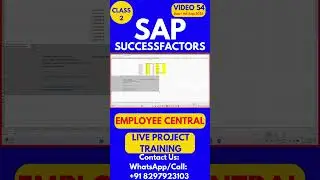 SAP SuccessFactors EC Training Online Tutorial Class 54 4th Sept  2025 #sapsuccessfactorstraining