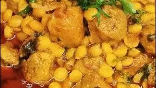 chana dal soyabean ki sabji with roti