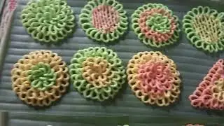 Nokshi pitha | patta pitha | syringe pitha | colour full pitha | Home recipe |