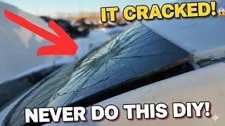 How NOT to Remove a Windshield: DIY Fail!