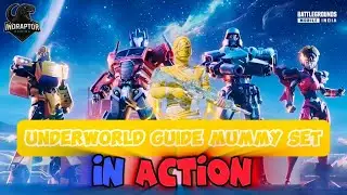 BGMI New update high graphics gameplay| Underworld Guide Mummy Set In Action 🔥#pubg