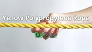 12mm Yellow Polypropylene Rope Demo | BuyRope