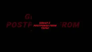 Tspsc group 2 postponed