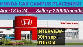 Honda Cars India Ltd. (Rajasthan) ITI Jobs Campus Placement Interview In Govt. ITI Solan (H.